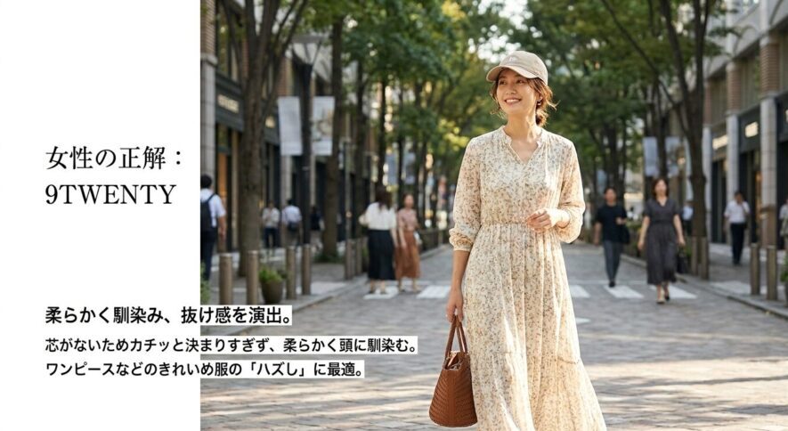 女性の正解は柔らかく馴染む9TWENTY
