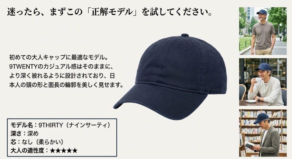 大人のキャップ初心者に最適なニューエラ9THIRTYの深さと特徴の解説