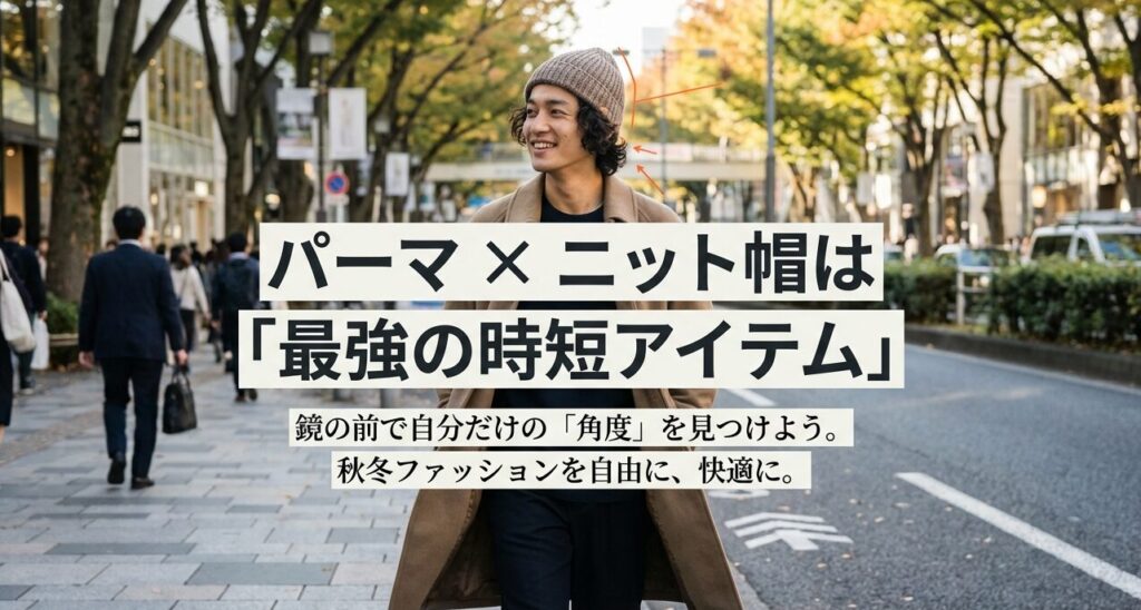 メンズのパーマとニット帽を制してスタイルを格上げしよう