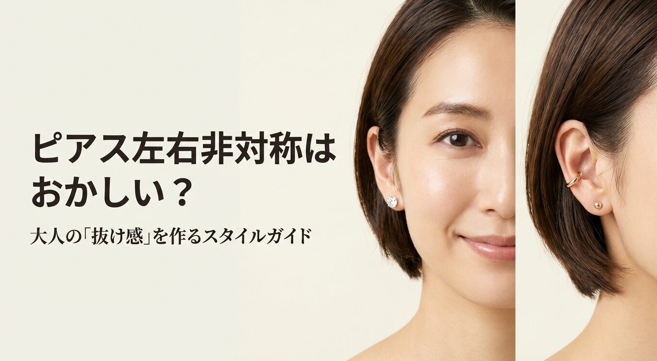 ピアス左右非対称はおかしい?その理由と元店員が教えるお洒落な付け方を徹底解説
