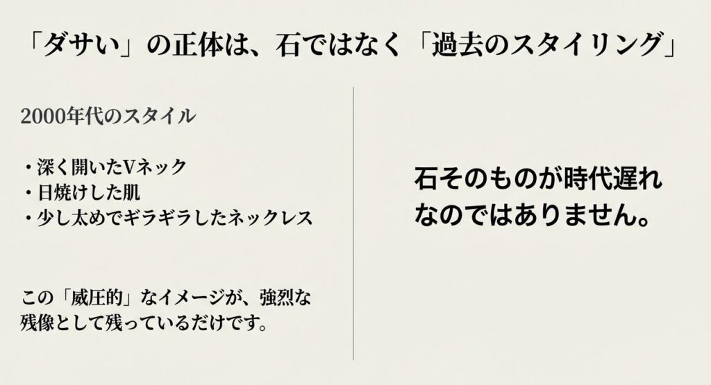 ブラックスピネルがダサいと言われる原因となった2000年代のファッションスタイル