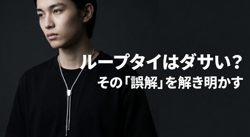 ループタイのネックレスはダサい？元店員が教える失敗しない選び方