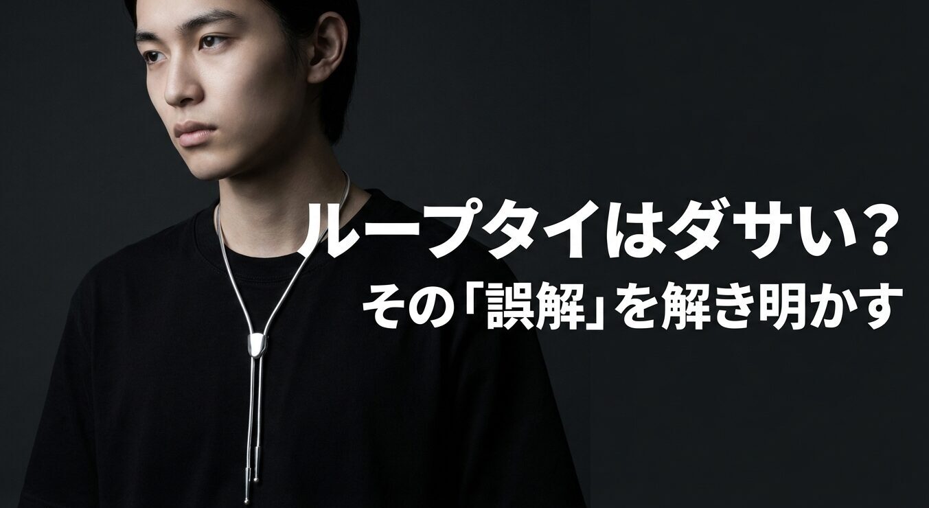 ループタイのネックレスはダサい？元店員が教える失敗しない選び方