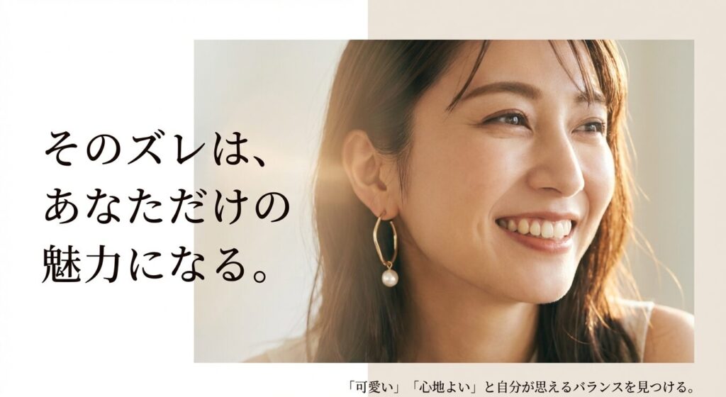 そのピアスのズレはあなただけの魅力になる。自分が可愛い、心地よいと思えるバランスを見つける