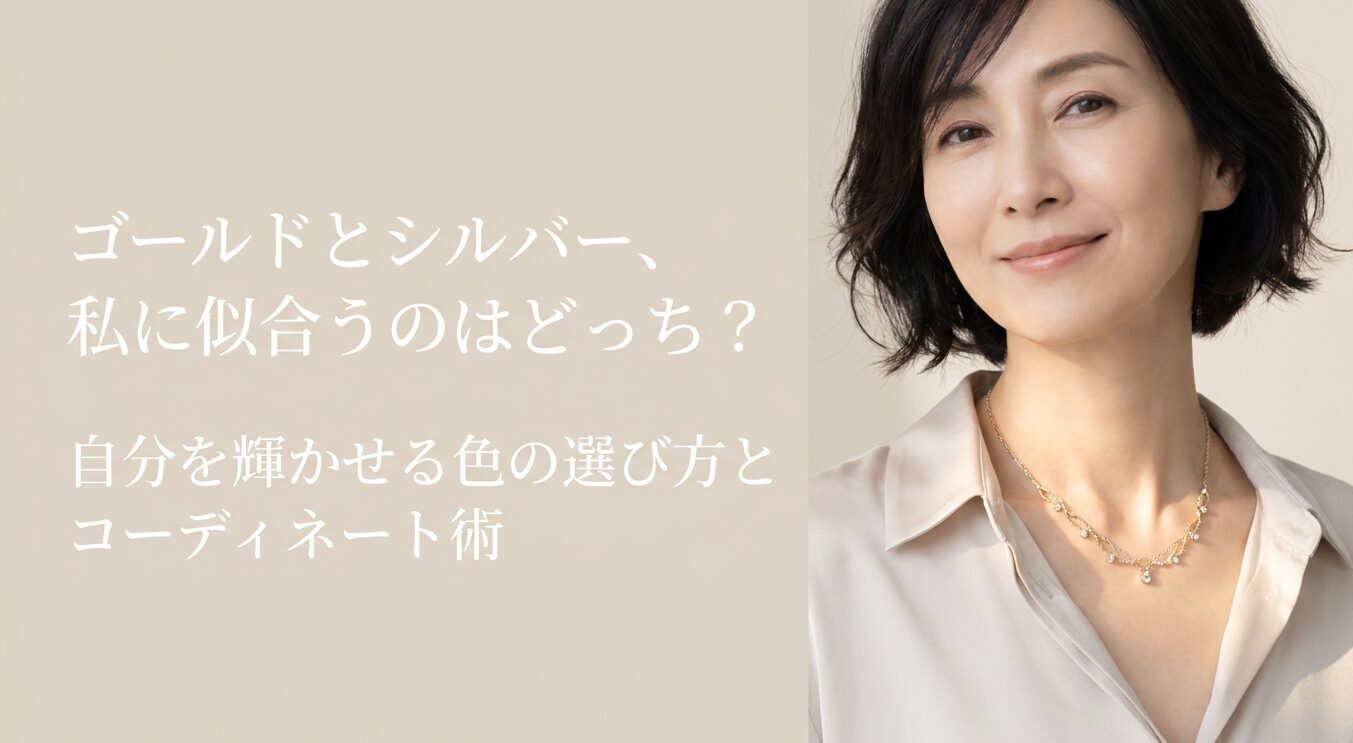 ネックレスのゴールドとシルバーどっちが似合う？色の選び方とコーデ術
