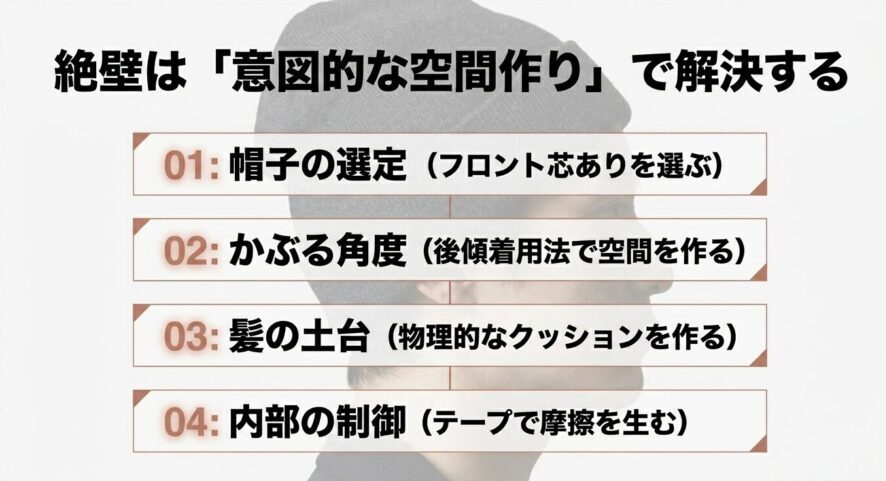 絶壁をカバーするための意図的な空間作り4つの法則