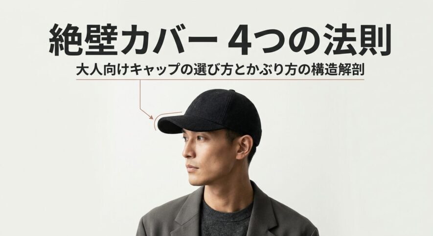 絶壁カバー4つの法則と大人向けキャップの選び方