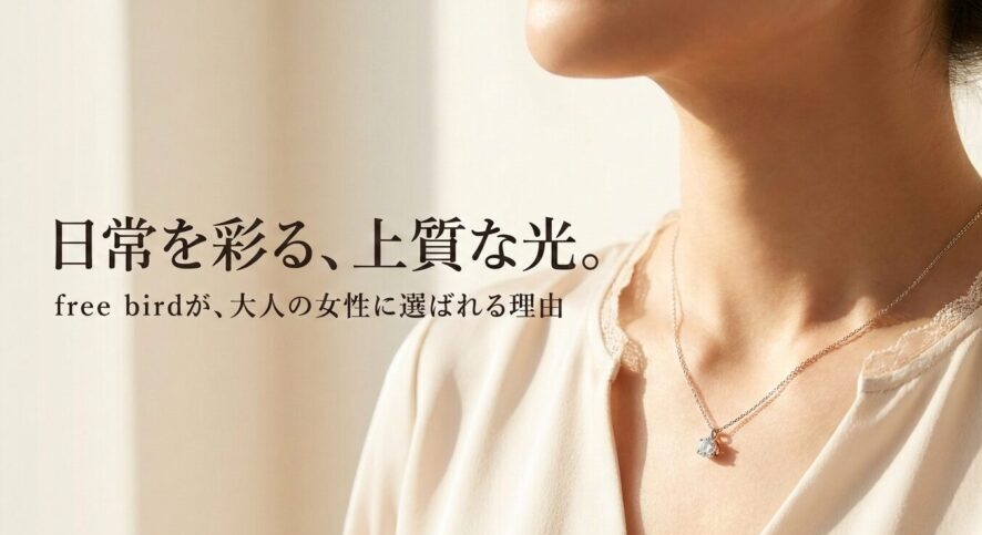free birdネックレスが選ばれる理由。5Aジルコニアやシルバー925など大人の女性が求める本物の条件
