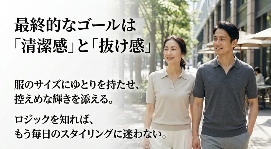 ポロシャツとネックレスの着こなしに大事なのは清潔感と抜け感