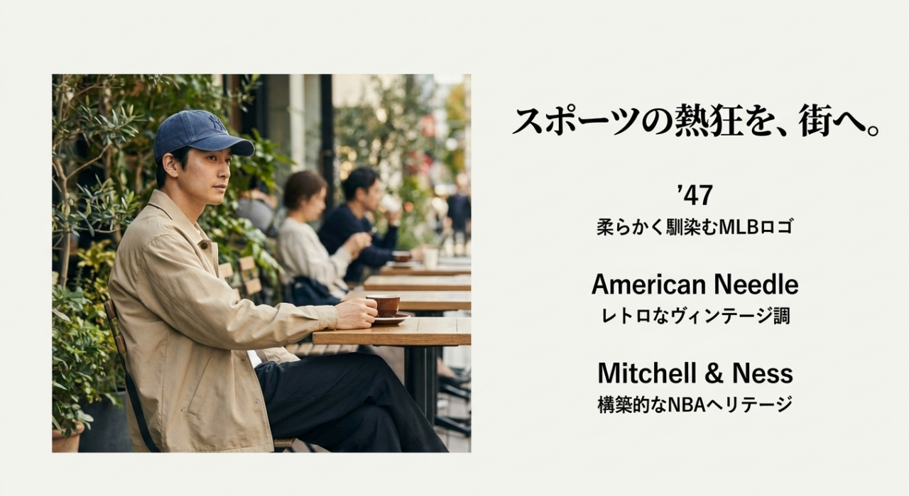 '47、American Needle、Mitchell & Nessの特徴を比較したニューエラ以外のスポーツ系キャップブランド