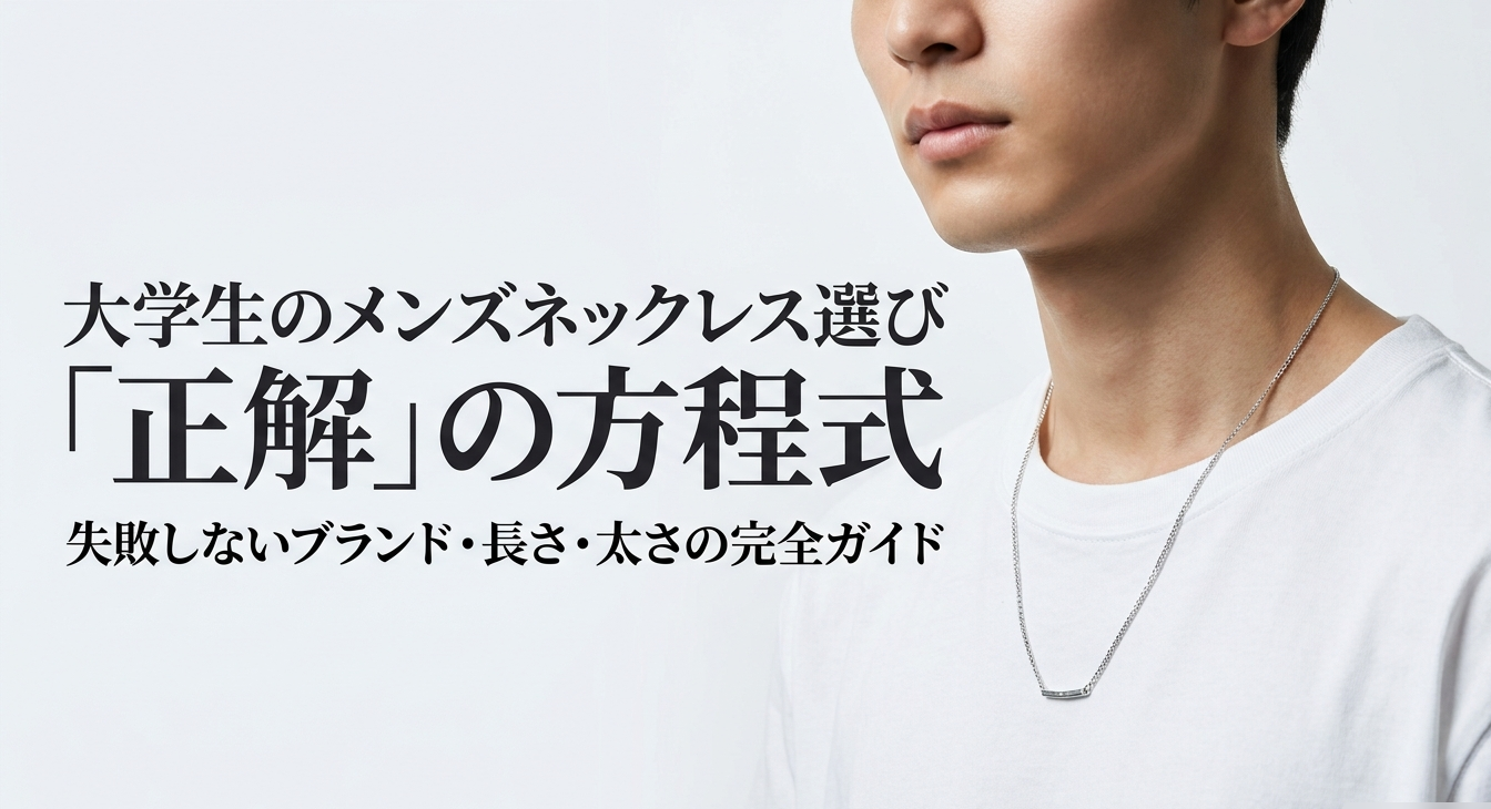 大学生のメンズネックレス選び「正解」の方程式