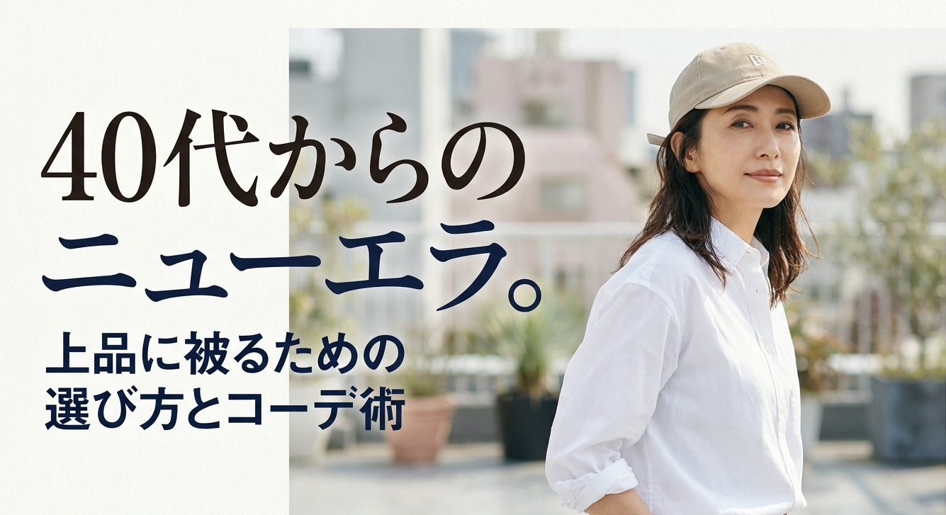 40代からのニューエラ。上品に被るための選び方とコーデ術