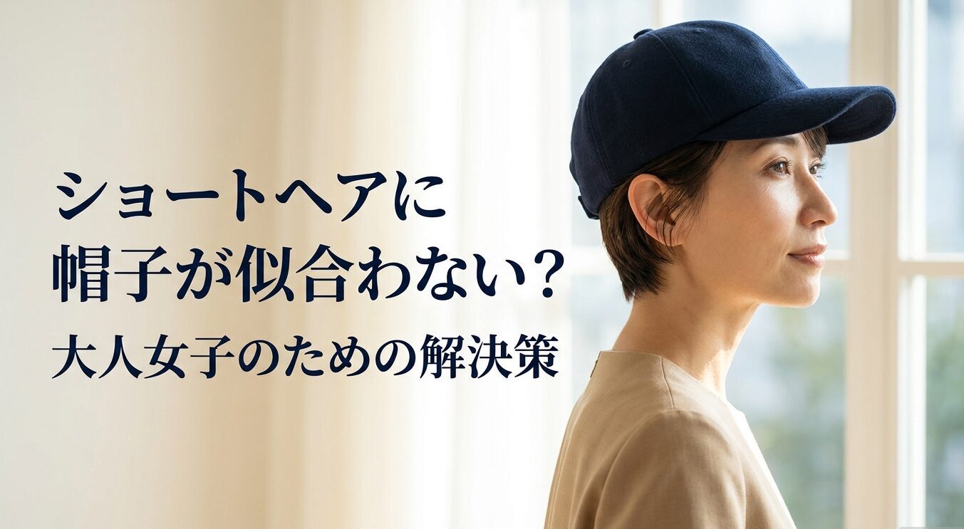 ショートヘアに帽子が似合わないと悩む大人女子向けの解決策